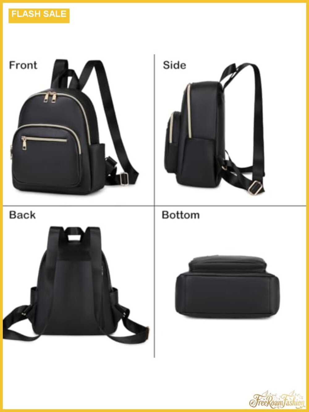 PU Leather Mini Backpack Purse for Women Small Fashion Daypack Travel Shoulder - Picture 3 of 5